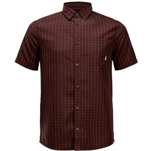 Jack Wolfskin El Dorado heren T-shirt hemd, kleur mahonie donker, XL, Kleur: donker mahonie, XL