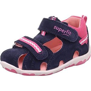 Superfit Fanni Sandalen voor meisjes, Blauw roze 8000, 26 EU