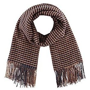 TOM TAILOR Poncho voor dames, 32423 - Blush Navy Check Woven, L