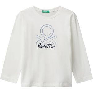 United Colors of Benetton T-shirt M/L, Wit, 4 anni