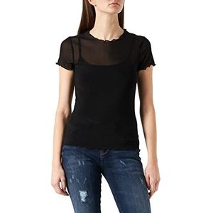 Urban Classics Dames Dames Dames Mesh Tee T-Shirt, zwart, 5XL