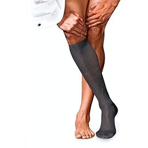 FALKE Heren Kniekousen No. 10 M Kh katoen lang eenkleurig 1 paar, Grijs Anthracite Melange 3190, 39-40