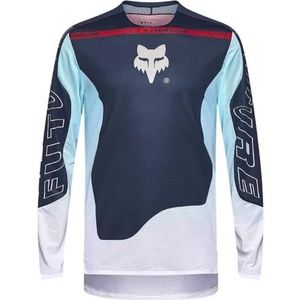 Fox - Flexair Elevated - Longsleeve Trui - Blauw Wit - Heren