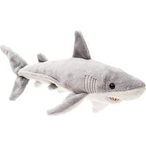 Uni-Toys - Witte haai - 25 cm (lengte) - pluche vis - pluche dier, knuffeldier