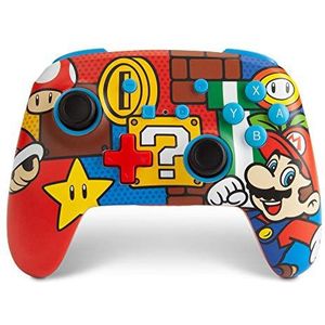 Verbesserter kabelloser PowerA Controller für Nintendo Switch – Mario Pop Nintendo Switch Lite, Gamepad, Spiele-Controller, Bluetooth-Controller,Exklusiv bei amazon