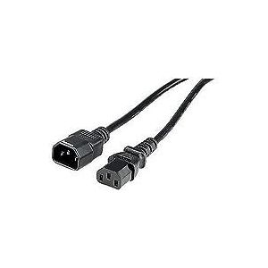 Hama Jumper-kabel (3-polige stekker - 3-pol.-koppeling, 2,5 m) zwart