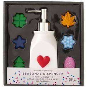 SKL Home Lotion Dispenser, Hars, Zilver