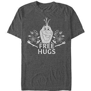 Disney Frozen 2 - Free Olaf Hugs Unisex Crew neck T-Shirt Melange Black 2XL