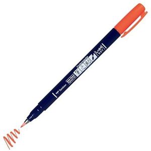 Tombow ws-BH94 Brush Pen Fudenosuke Neonrood, harde punt