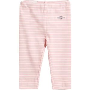 GANT Unisex baby gestreepte Shield leggings, Blushing pink., 80