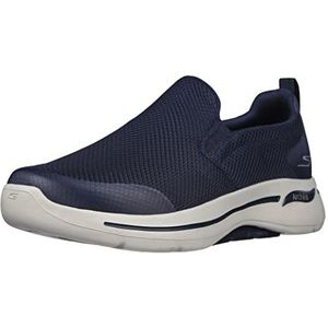 Skechers Gowalk Arch Fit herensneakers, sportief, casual, om aan te trekken, marineblauw en grijs, 49.5 EU