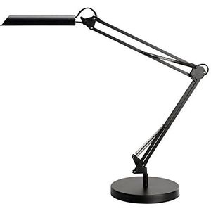 Unilux LED bureaulamp Swingo, dimbaar, zwart