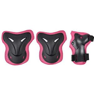 SMJ Sport BS-P003 kinderbeschermer set zwart en roze XS