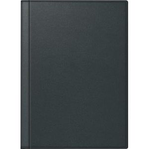 rido/idé Zakagenda model perfect/Technik I (2025), 2 pagina's = 1 week, A6, 208 pagina's, lederen omslag Rio, zwart
