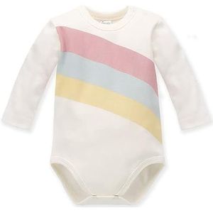 Pinokio Bodysuit Romantisch, 100% katoen, ecru met regenboog, meisjes 62-92 (80), ecru romantic, 80 cm