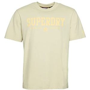 Superdry Bedrukt T-shirt voor heren, Pelican Beige, S