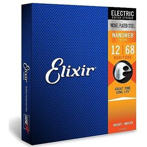 Elixir® Strings snaren voor elektrische gitaar met NANOWEB®-Coating, zwaar (.012-.068)