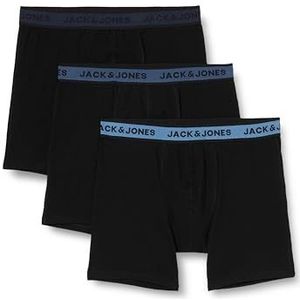 JACK & JONES Boxershorts voor heren, verpakking van 3 stuks, zwart/verpakking: zwart - zwart, M