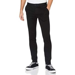 JACK & JONES Mannelijke chinobroek, slimfit, chinobroek, zwart, 28W / 32L