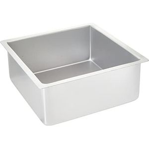 PME SQR094 vierkante bakvorm van geanodiseerd aluminium, 229 x 229 x 102 mm, zilver, 23 x 23 x 10 cm