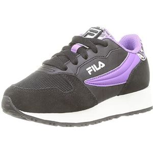 FILA Unisex Kids Retroque Kids Sneakers, Zwarte Amethist Orchid, 39 EU