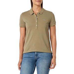 GANT Slim Sheild Piqué Polo met kapmouw, dried klei, 3XL