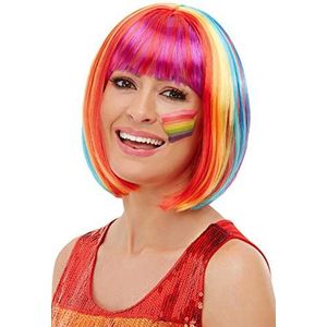 Rainbow Bob Wig, Multi-Coloured