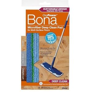 Bona Microvezel diepreinigingspad, voor houten en harde vloeren, geschikt voor Bona Family of Mops, 1 Count (Pack van 1)