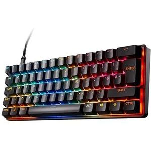 SteelSeries Apex Pro Mini Gen 3 OmniPoint 3.0 HyperMagnetic-schakelaars - Verstelbare activering - Rapid Trigger - Presets voor games - Protection Mode - Rapid Tap/SOCD - RGB - PBT-keycaps - UK QWERTY