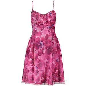 Vera Mont Cocktailjurk voor dames met bloemenprint, roze, 36