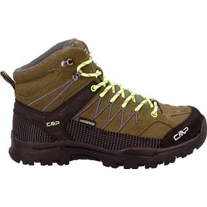 CMP Kids Rigel Mid Trekking Shoes WP Wandelschoenen, Olive-Yellow Fluo, 41 EU, olijfgroen/neongeel, 41 EU