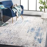 Safavieh Invista Collection INV486 Abstract tapijt voor binnen, geweven, rechthoekig, 122 x 183 cm, grijs/blauw