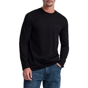 Pierre Cardin Heren shirt met lange mouwen, zwart, 3XL, zwart, 3XL