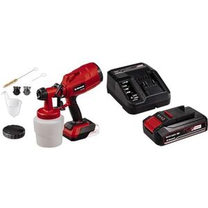 Einhell Accu Verfspuitsysteem TC-SY 18/60 Li Solo Power X-Change (, 18 V, levering zonder accu en lader) & Einhell Power X-Change 18V, starterkit - batterij- en opladerset