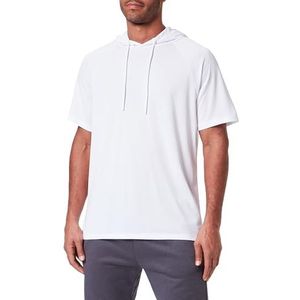 Koton Basic Raglan Sleeve Sport T-shirt met capuchon voor heren, wit (000), M