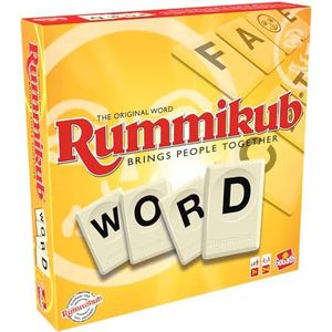 Rummikub Woord, Bordspel met Letters vanaf 7 Jaar, Gezelschapsspel voor 2 tot 4 Spelers