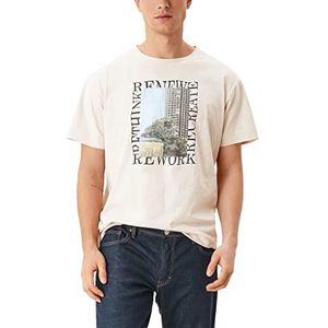 s.Oliver Heren 130.10.202.12.130.2109604 T-shirt, beige, M EU, beige, M