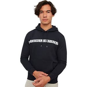 Trendyol Heren Navy Blue Male Printed Sweatshirt, S