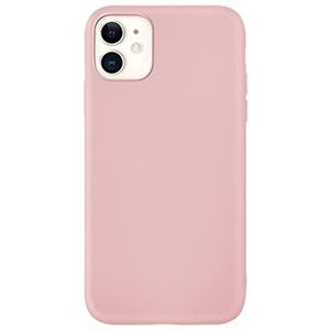 FEFLO iPhone 11 hoesje, valbescherming, antislip, zacht mat TPU plastic, ultradun telefoonhoesje (kersenbloesempoeder)