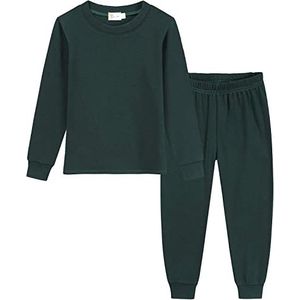 EULLA Pajama Set, donkergroen, 5 jaar Girl's S, Kleur: donkergroen, 5 Jaar