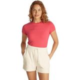 Tommy Jeans - TJW SLIM TONAL LINEAR TEE EXT S/S - T-shirt - Rood