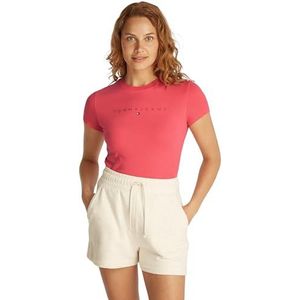 Tommy Jeans - TJW SLIM TONAL LINEAR TEE EXT S/S - T-shirt - Rood