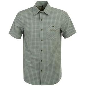 ANDE Arizona herenhemd met korte mouwen, ademend, voor trekking en outdoor, bladgroen, S