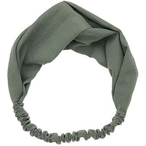 KAEHA S-IT-016-03 Nodo Croce sjaal gevlochten yoga elastisch weefsel voor dames meisjes haarband Liscia, groen