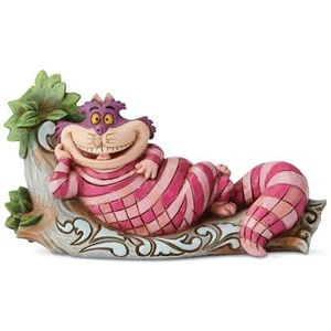 Enesco Disney Traditions door Jim Shore Alice in Wonderland Cheshire Cat on Tree Figurine, 2.72 Inch, Multicolor