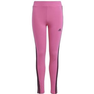 adidas Meisjes Essentials 3-Stripes Cotton Tights, pulse magenta/black, 9-10 Years