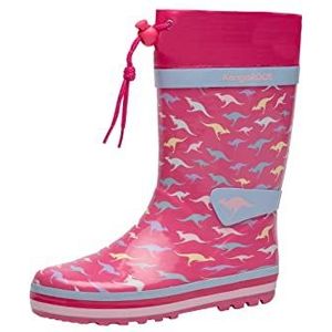KangaROOS K-summerrain rubberlaarzen voor meisjes, Fandango Pink Kangaroo, 35 EU