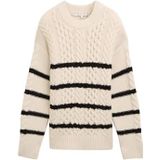 Trui - Gestreept - Knitwear - Ronde Hals - Lange Mouw - Losse Pasvorm