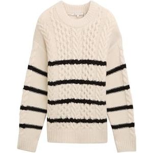 Trui - Gestreept - Knitwear - Ronde Hals - Lange Mouw - Losse Pasvorm