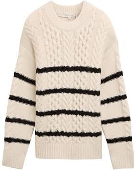 Trui - Gestreept - Knitwear - Ronde Hals - Lange Mouw - Losse Pasvorm